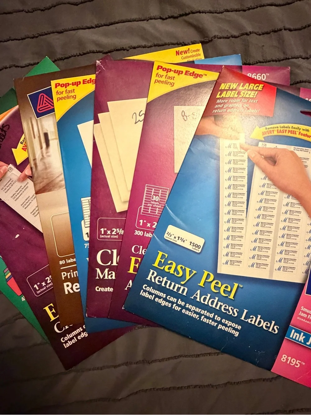 Avery Label Bundle – Mixed Styles & Sizes (Partial Packs)
